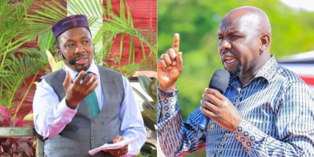 A collage of Pastor Ng'ang'a and Interior CS Kipchumba Murkomen.